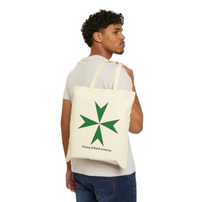 Priory of Saint Lazarus Cotton Canvas Tote Bag - Image 3