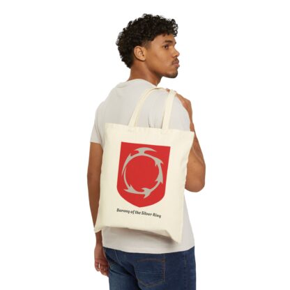 Barony of the Silver Ring Cotton Canvas Tote Bag - Image 3