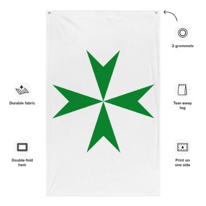 Priory of Lazarus Vertical Flag - Image 3