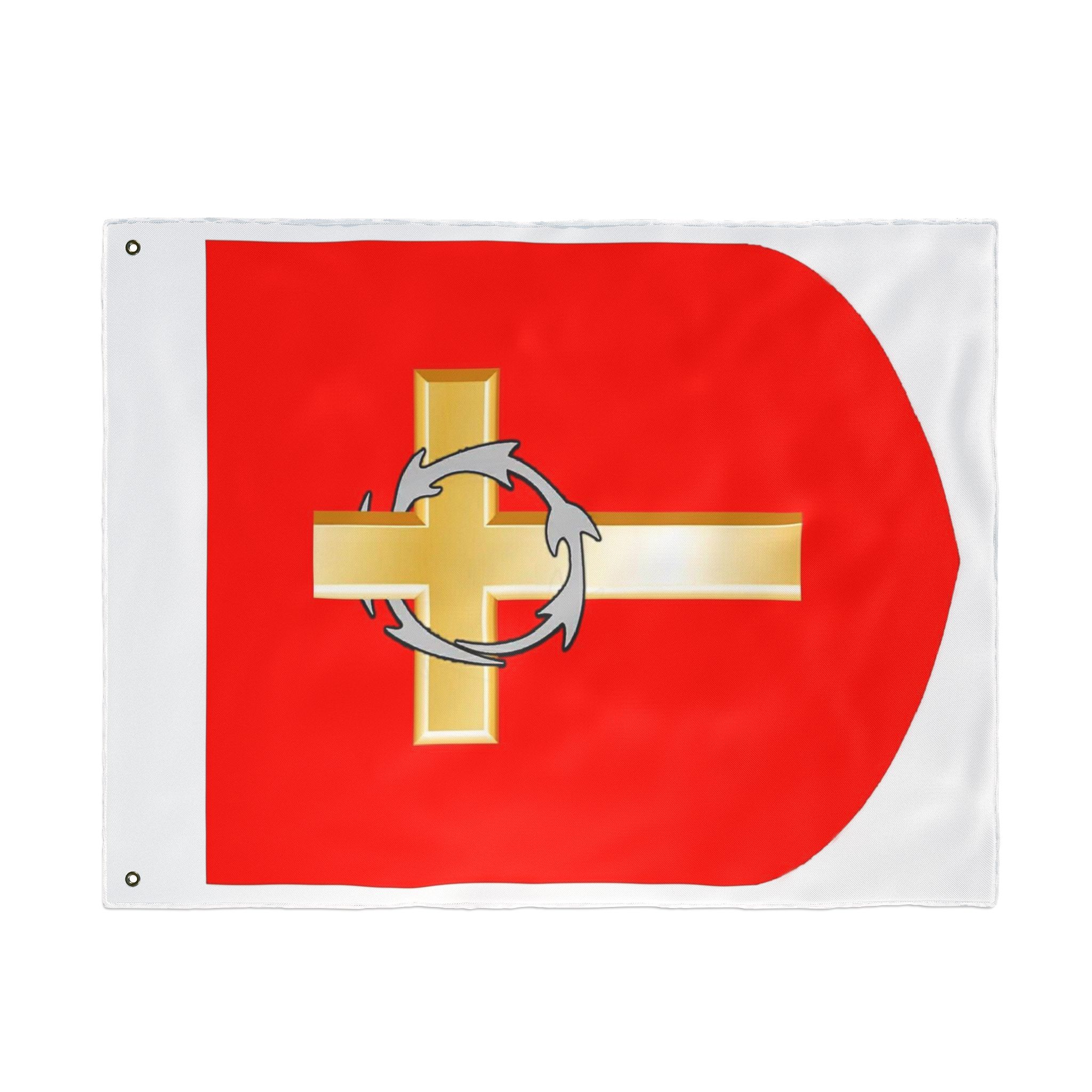 Barony of the Silver Ring Double Sided Vertical Flag - Image 7