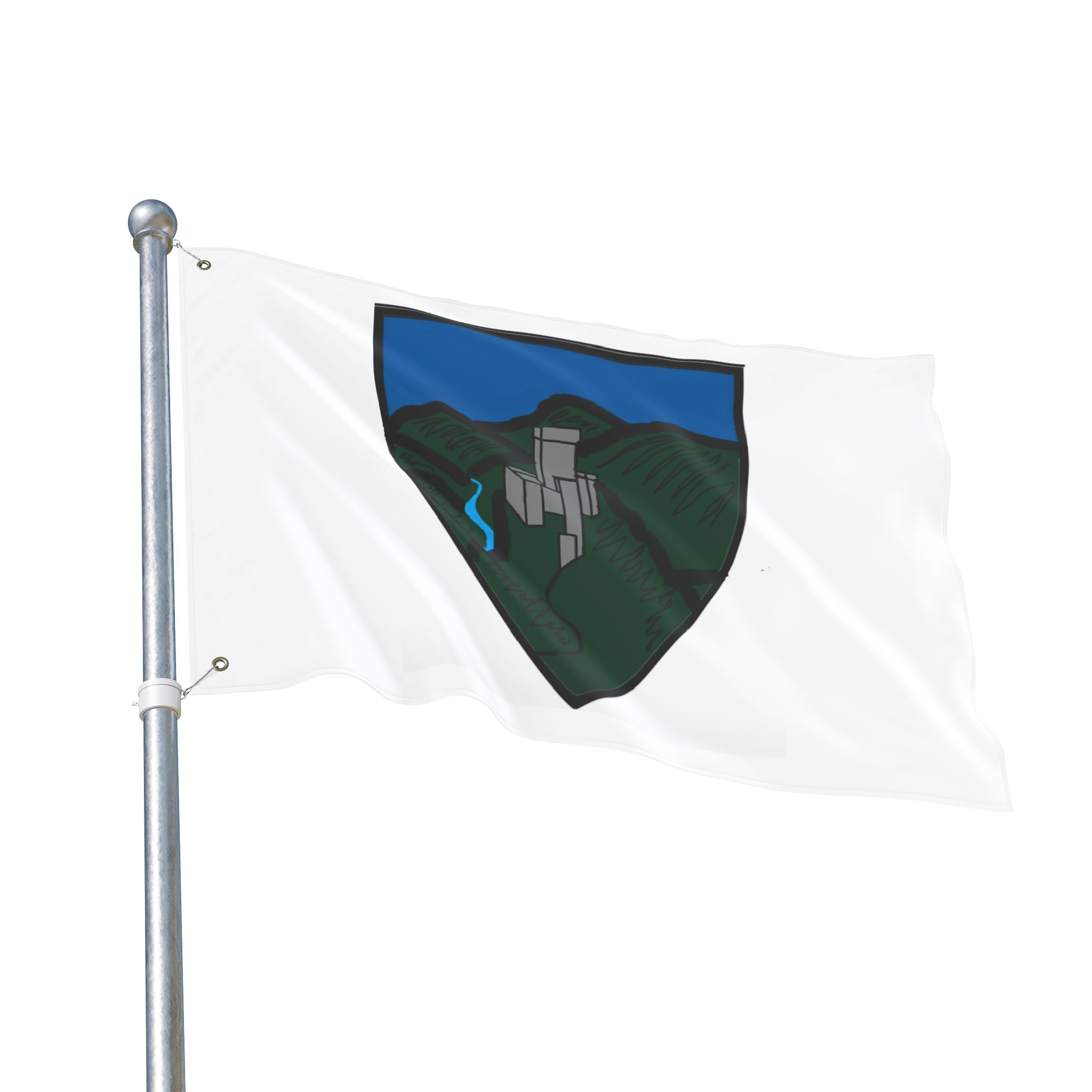Barony of Sudrfjallaborg Double Sided Horizontal Flag - Image 11