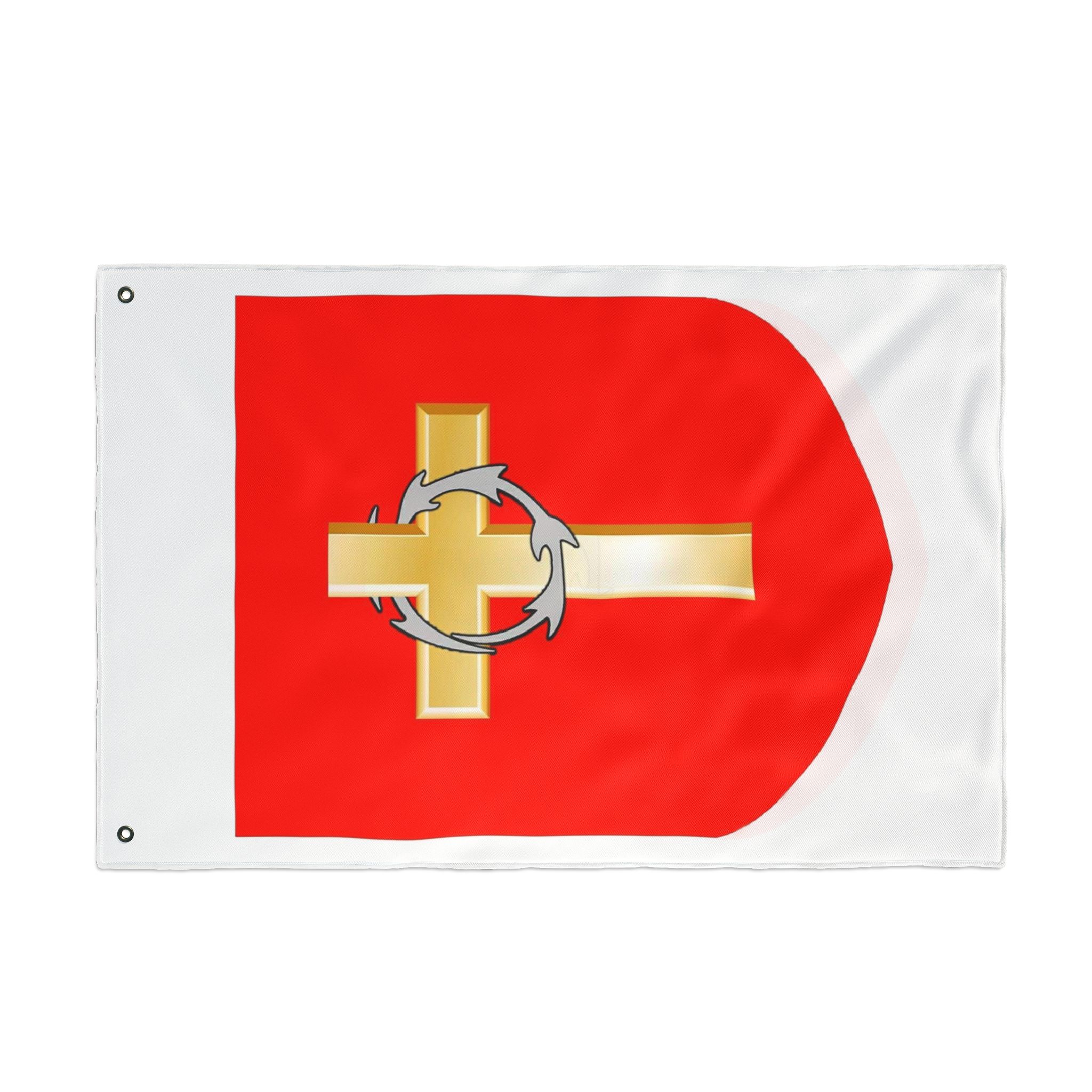 Barony of the Silver Ring Double Sided Vertical Flag - Image 4