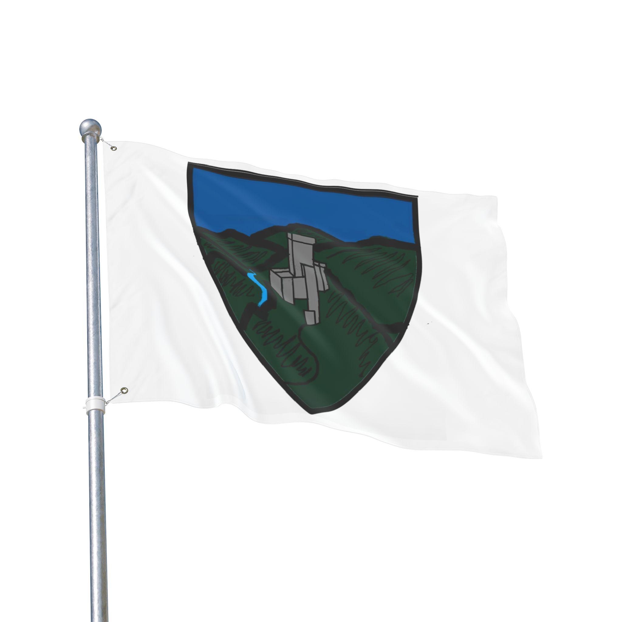 Barony of Sudrfjallaborg Double Sided Horizontal Flag