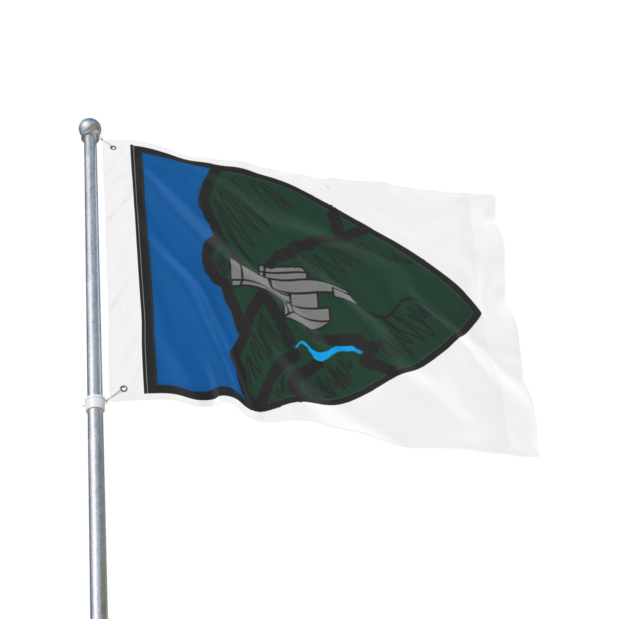 Barony of Sudrfjallaborg Double Sided Vertical Flag - Image 8