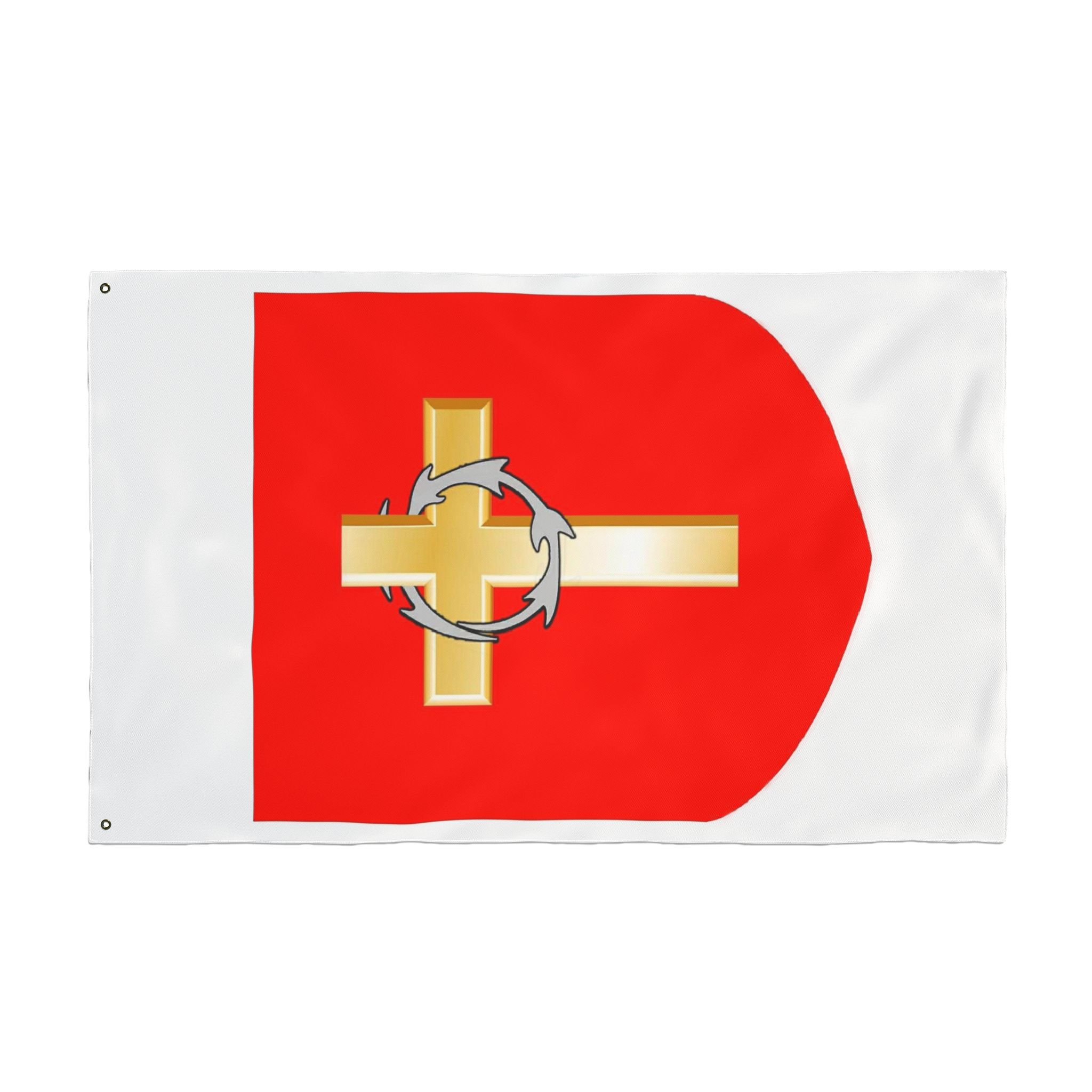 Barony of the Silver Ring Double Sided Vertical Flag - Image 10